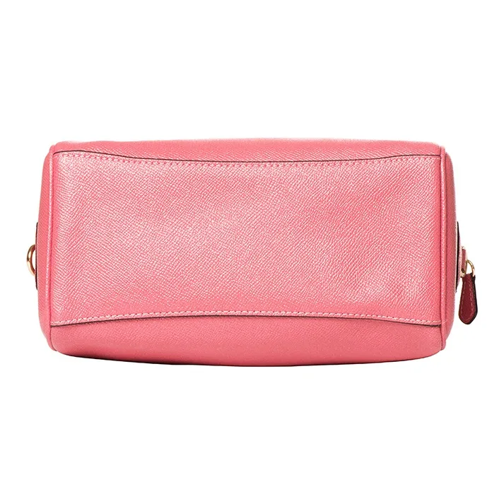 COACH Bennett Leather Crossbody Bag, Boston, One Shoulder Handbag Small Size Women's Cherry Blossom Pink Red-4