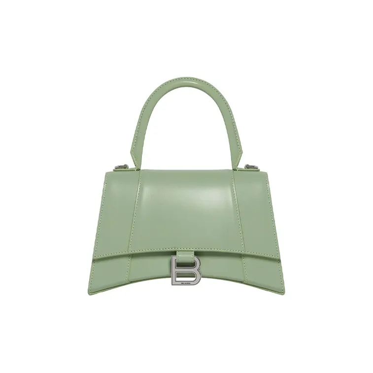 Balenciaga Hourglass Calfskin Shoulder Bag, Crossbody Bag, Handbag Trumpets Women's Light Green-0