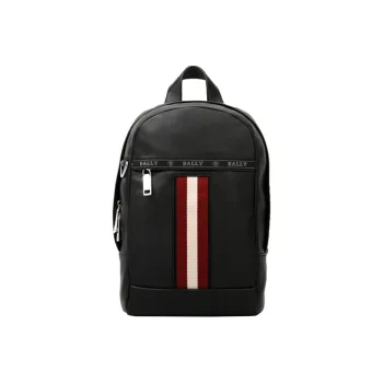 BALLY Cow Leather Sling Bag Handbag Shoulder Bag Crossbody Bag Men's Black