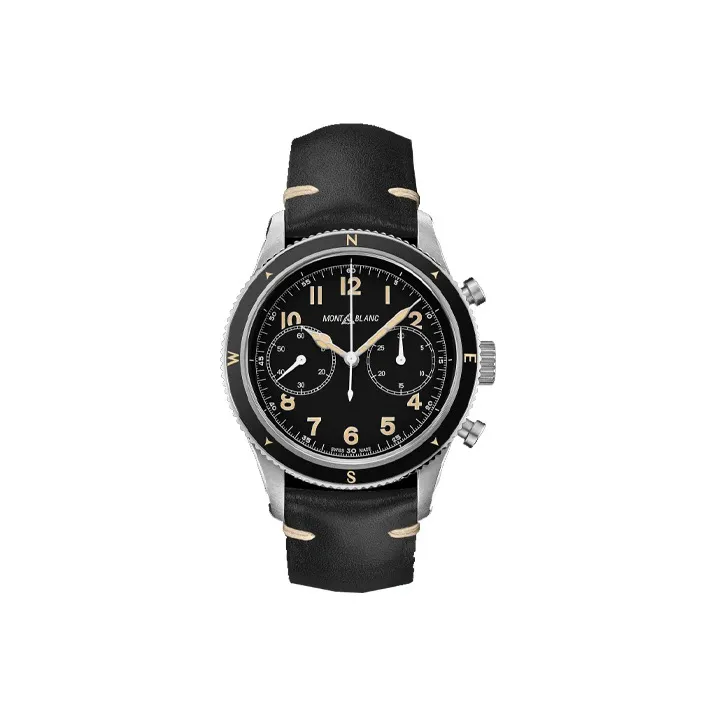 MONTBLANC Automatic Mechanical Movement Men's Watches Watch 42mm Black Dial Stainless Steel Case-0