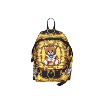 MOSCHINO Nylon Backpack Unisex Yellow