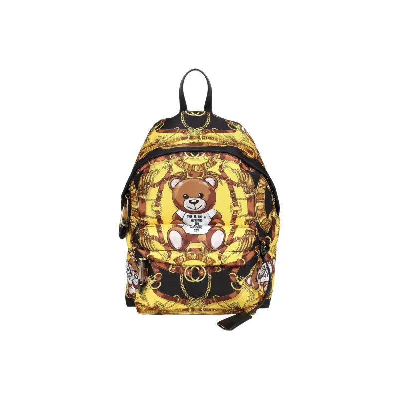 MOSCHINO Nylon Backpack Unisex Yellow-0