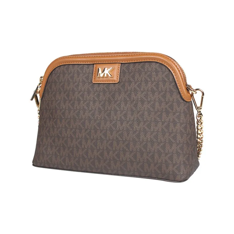 MICHAEL KORS Mott PVC Dome Bag, Shoulder Bag, Crossbody Bag Regular Women's Brown-1