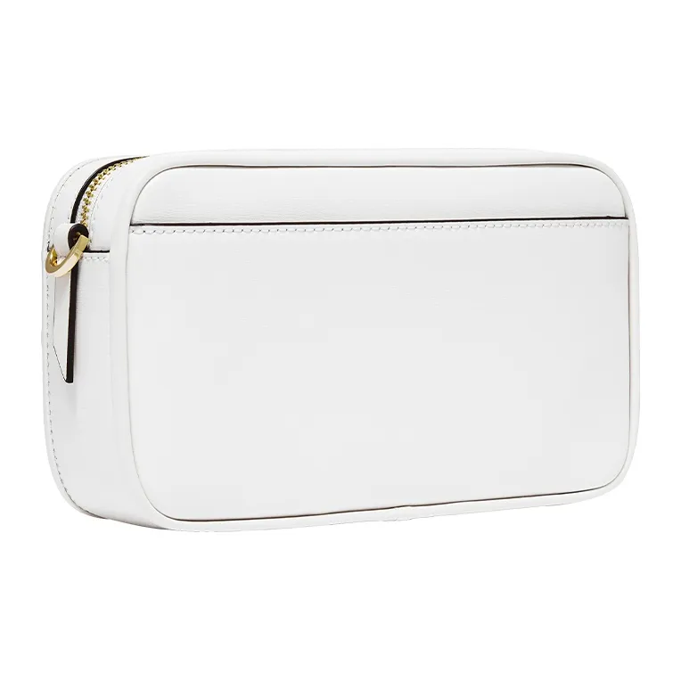 MICHAEL KORS Bradshaw Cow Leather Shoulder Bag Medium Size Women's White-1