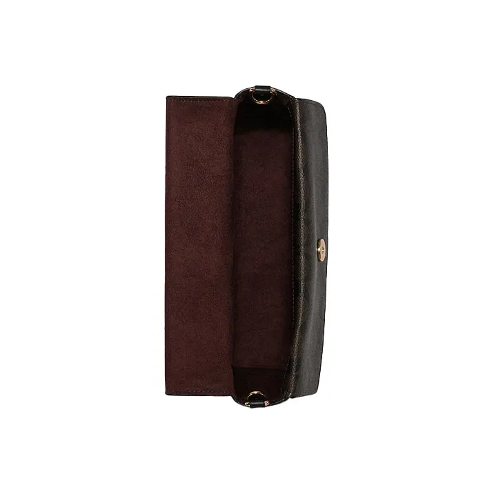 COACH Celia Leather Small Square Bag, Handbag, Shoulder Bag, Crossbody Bag Medium Size Women's Black & Brown-1
