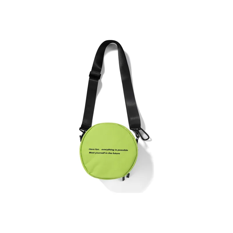 GENANX Fabric Shoulder Bag Crossbody Bag Mini Unisex Black/Purple/Yun Neon Green-6