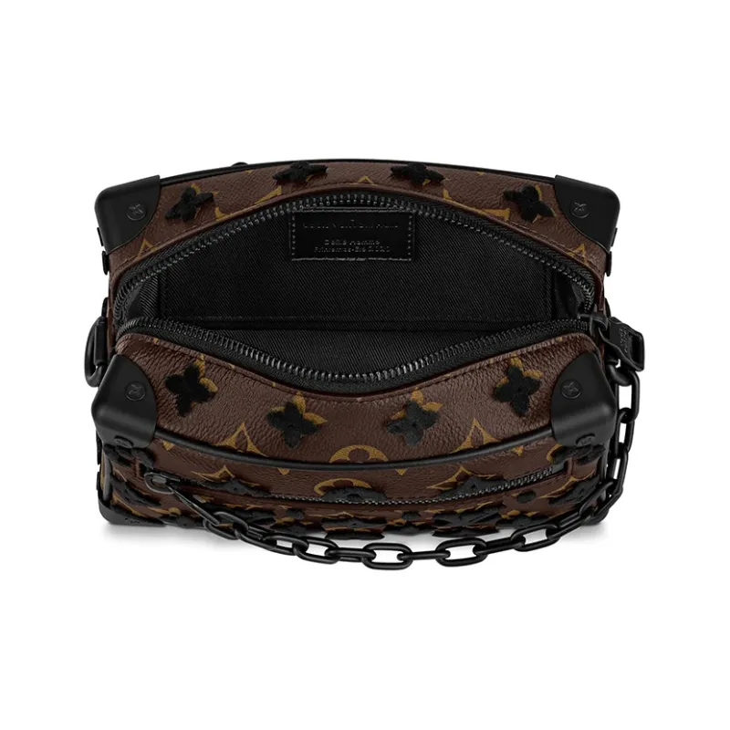 LOUIS VUITTON Mini Soft Trunk Monogram Tuffetage Black-3