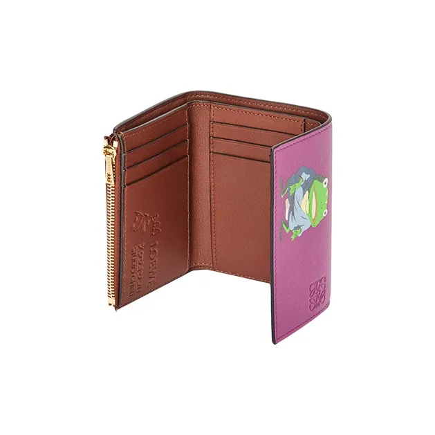 LOEWE Chihiro And Chihiro, Collaboration Calfskin Wallet Trumpets Women's Purple-2