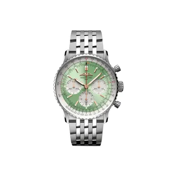BREITLING Aviation Chronometer Automatic Mechanical Movement Men's Watches Watch 41mm Green Dial