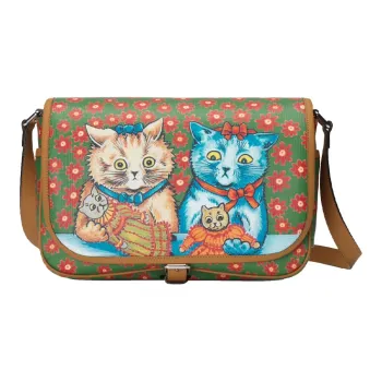 GUCCI Canvas With Leather Nylon Lining Messenger Bag Shoulder Bag Crossbody Bag Kids' Bag Kids' Pink/Green
