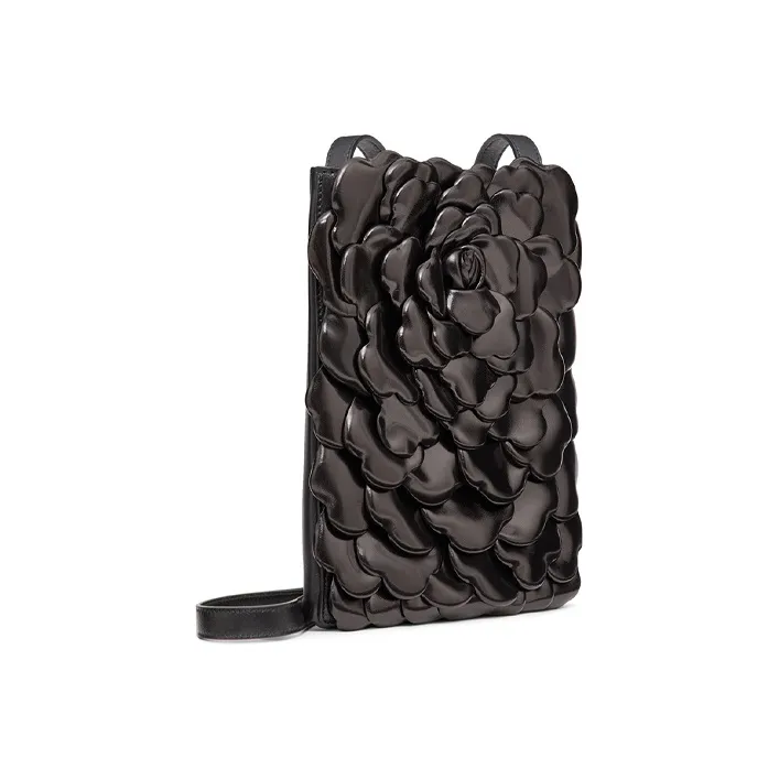 Valentino Atelier Sheepskin Crossbody Bag, Shoulder Bag Women's Black-1