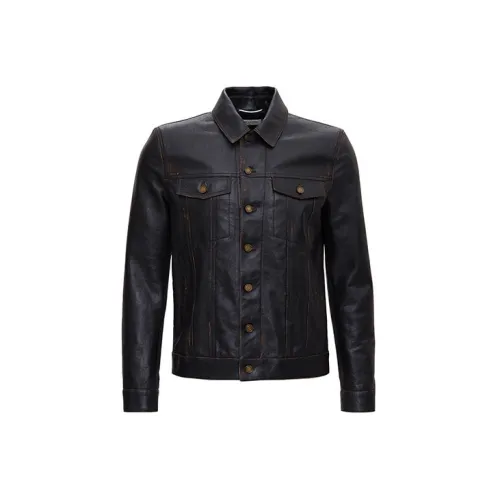 SAINT LAURENT Jackets Men Brown