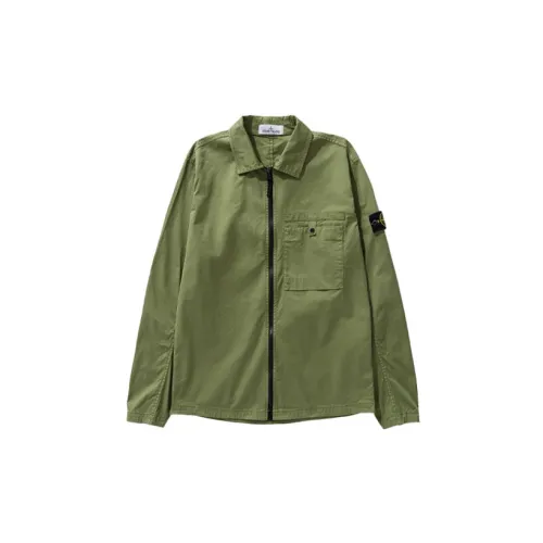 STONE ISLAND Jackets Men Army Green