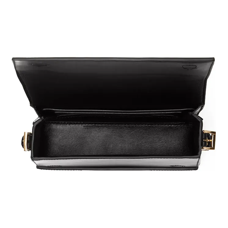 Burberry Calfskin With Lambskin Grace Bag, Shoulder Bag, Crossbody Bag Trumpets Women's Black-4