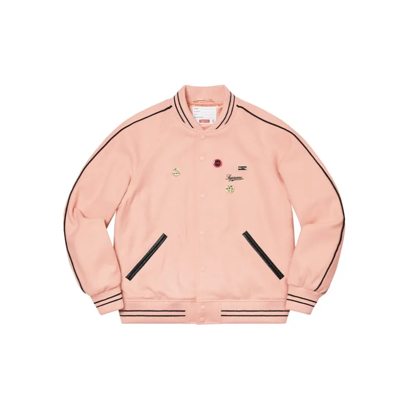 Supreme Jamie Reid It's All Bollocks Varsity Jacket-5