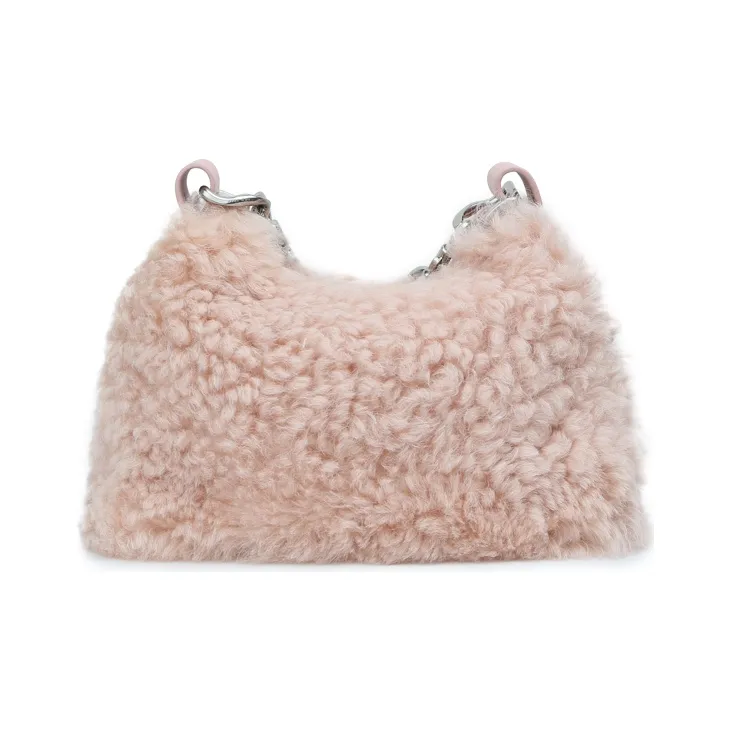 APEDE MOD Faux-shearling Shoulder Bag-2