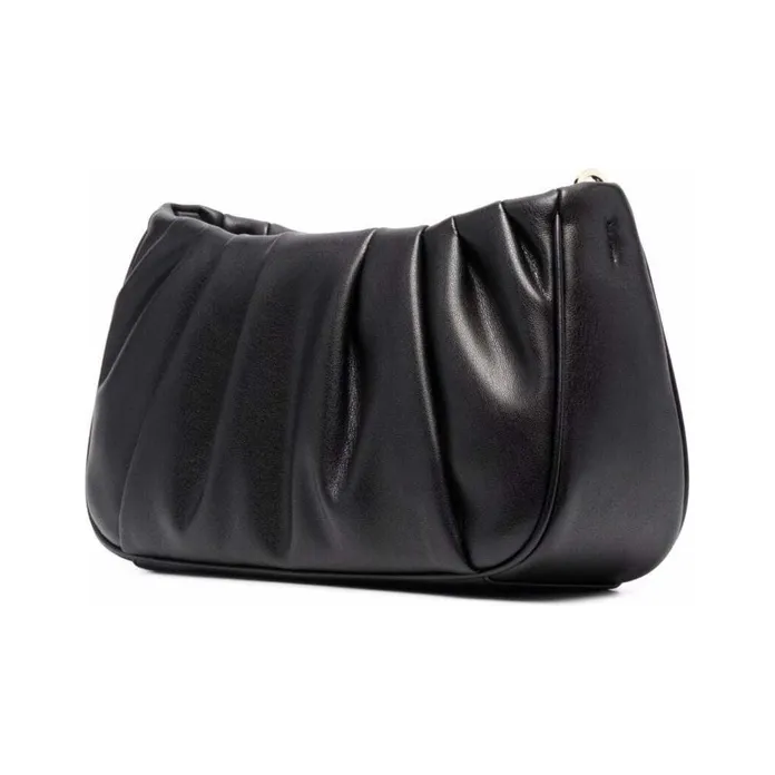 MICHAEL KORS Hannah Leather Shoulder Bag Crossbody Bag Small Size Women's Black-3