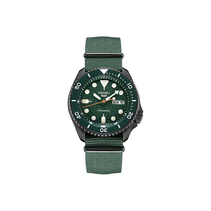 SEIKO Seiko5 Collection Mechanical Movement Watch Men's Watches Green Dial-0