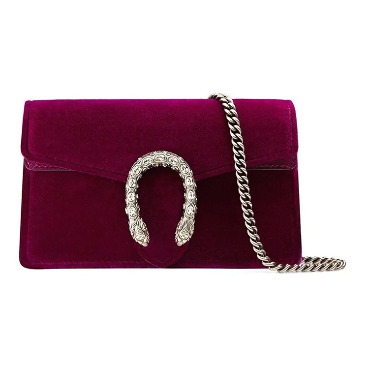 GUCCI Dionysus Velvet Crossbody Bag Shoulder Bag Women's Red-0