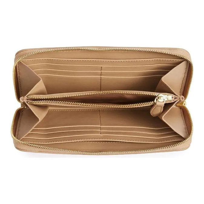 Burberry Canvas Card Holder Wallet Unisex Yellow Brown-3