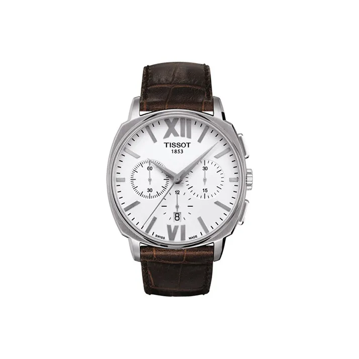TISSOT Automatic Mechanical Movement Men's Watches Watch 42.2mm White Dial Stainless Steel Watch Case-0