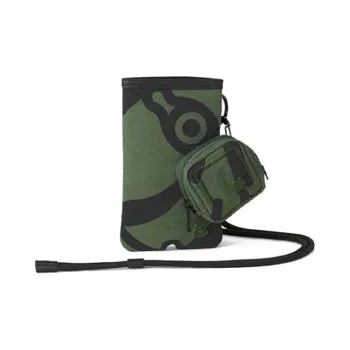 KENZO Cell Phone Pouch Earphone Case Shoulder Bag Crossbody Bag Men's Dark Khaki Green