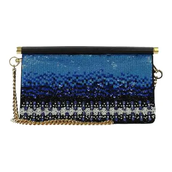 Valentino Leather Clutch Regular Women's Blue