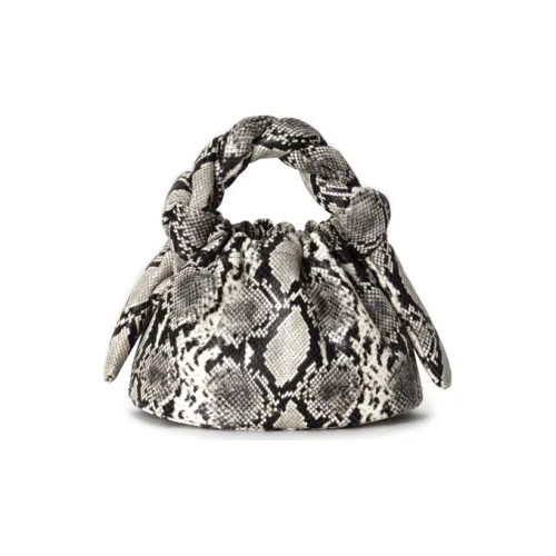 APEDE MOD Cow Leather Handbag Regular Women's Black White