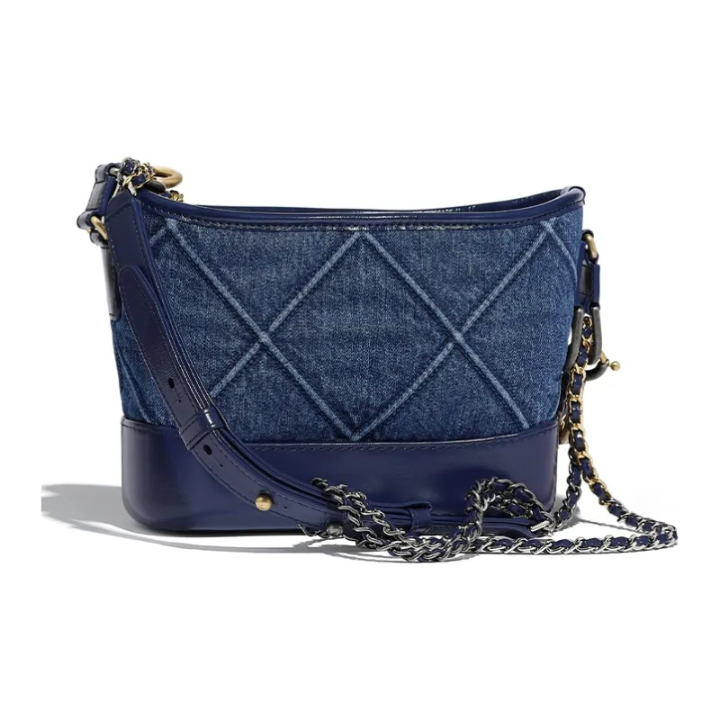 CHANEL Gabrielle Canvas With Leather Backpack, Handbag, Shoulder Bag, Crossbody Bag Trumpets Women's Dark Blue-1