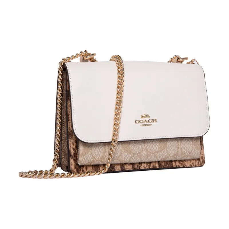 COACH Klare Canvas With Leather Trunk Bag, Portable Crossbody Bag, Shoulder Bag Women's-1