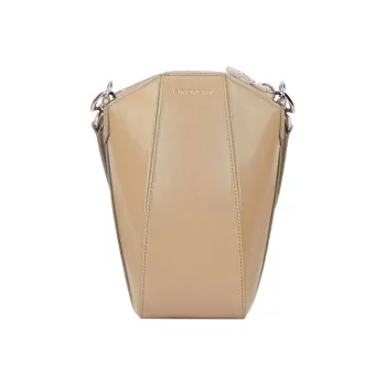GIVENCHY Antigona Cow Leather Handbag, Shoulder Bag, Crossbody Bag Mini Women's Beige
