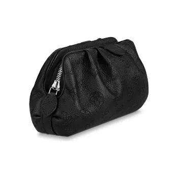 LOUIS VUITTON Scala Pouch Mini Mahina Perforated Black