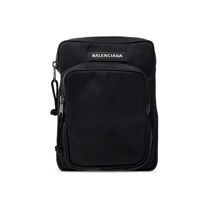 Balenciaga Nylon Sling Bag, Crossbody Bag Men's Black-0