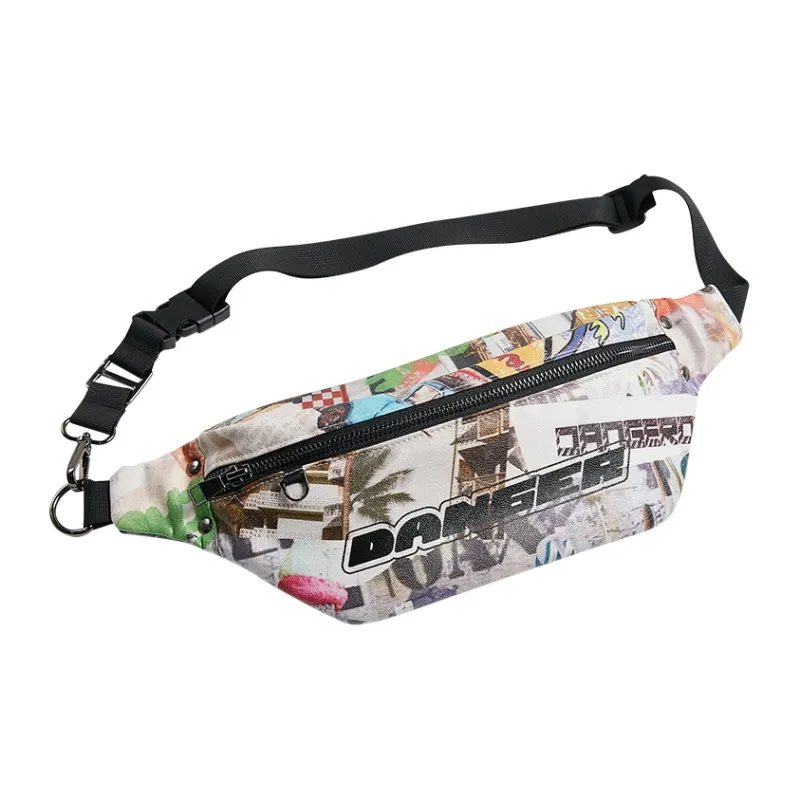 DANGEROUSPEOPLE Polyester Crossbody Bag, Fanny Pack Regular Unisex Multicolor-0