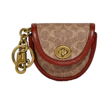COACH Canvas Pendant Bag Accessories Women's Brown