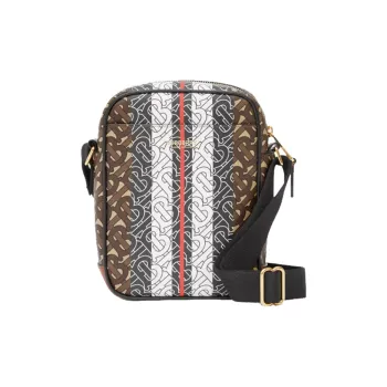 Burberry Canvas With Leather Shoulder Bag Crossbody Bag Regular Men's Mule Brown