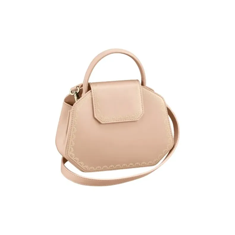 CARTIER GUIRLANDE Calfskin Shoulder Bag Crossbody Bag Handbag Mini Women's Pink/Multicolor-0