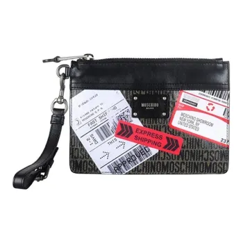 MOSCHINO Polyester Clutch Unisex Black