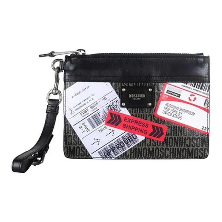 MOSCHINO Polyester Clutch Unisex Black-0