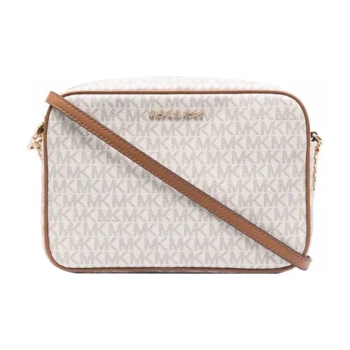 MICHAEL KORS Jet Set Canvas Crossbody Bags Shoulder Bags Women's Vanilla