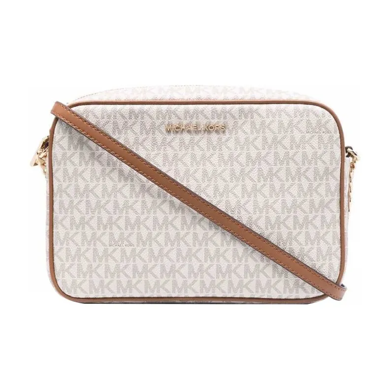 MICHAEL KORS Jet Set Canvas Crossbody Bags Shoulder Bags Women's Vanilla-0