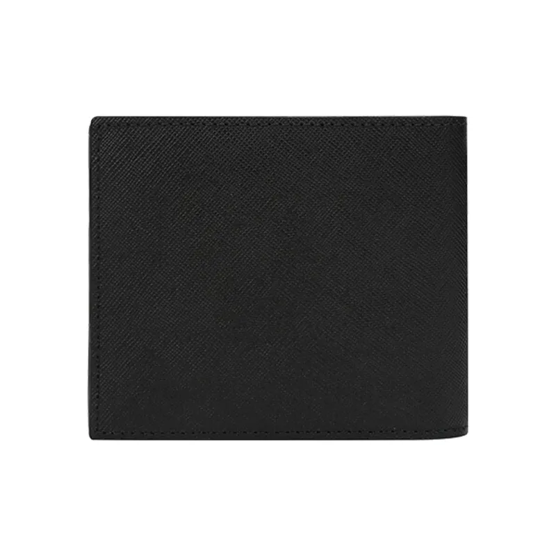 MONTBLANC Cow Leather Card Holder Wallet Men's Black-3