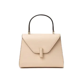 Valextra Iside Calfskin One Shoulder Handbag, Crossbody Bag Mini Women's Nude Pink
