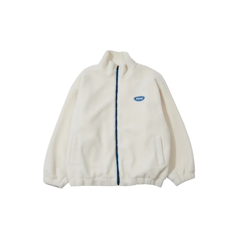SHOOT BRAND Loose Fit Thickened Jacket Unisex White-1