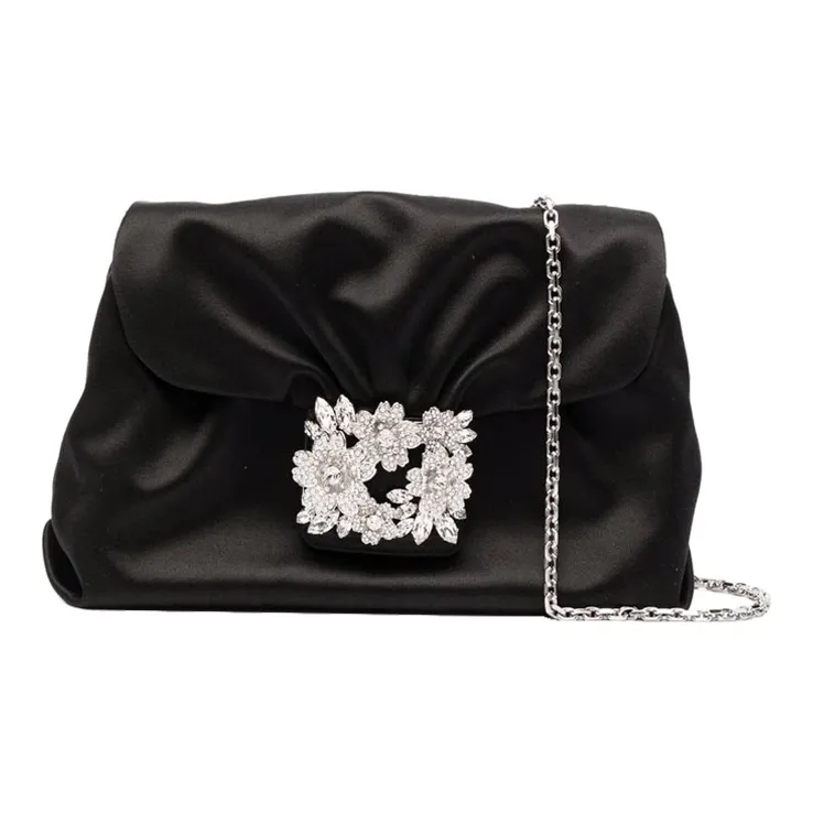 Roger Vivier Embellished Draped Clutch Bag-0