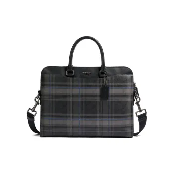 COACH Beckett Cow Leather Briefcase Shoulder Bag Crossbody Bag Handbag Large Size Men's Black