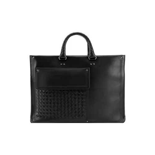 Bottega Veneta Men’s Cowhide Handbag Black