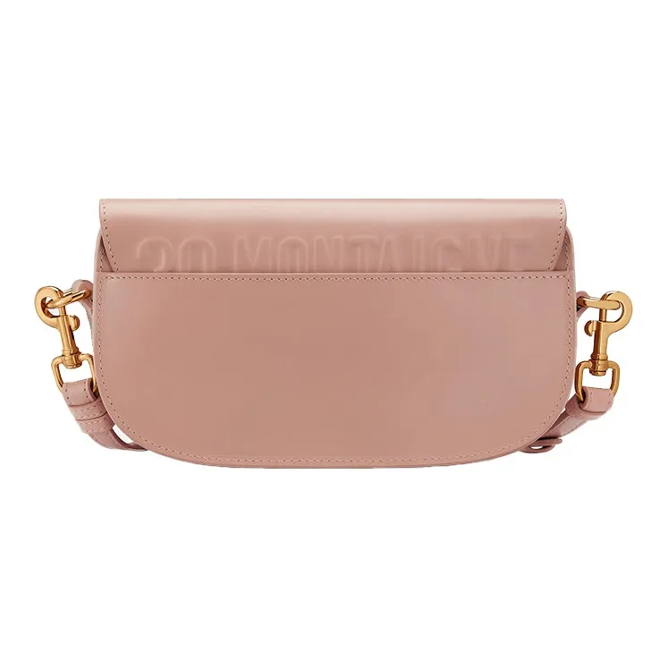 DIOR Bobby Smooth Cow Leather Crescent Bag, Handbag, Shoulder Bag, Crossbody Bag Women's Pink-2