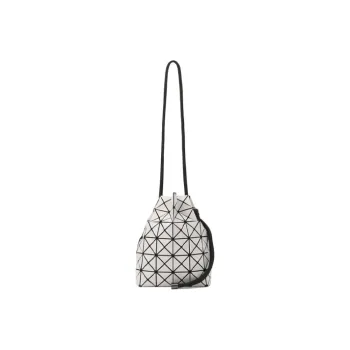 ISSEY MIYAKE Polyester Bucket Bag Crossbody Bag Regular Women's Light Gray
