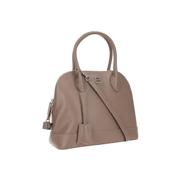 Balenciaga Ville Calfskin Shoulder Bag Crossbody Bag Handbag Regular Women's Mink Grey-1